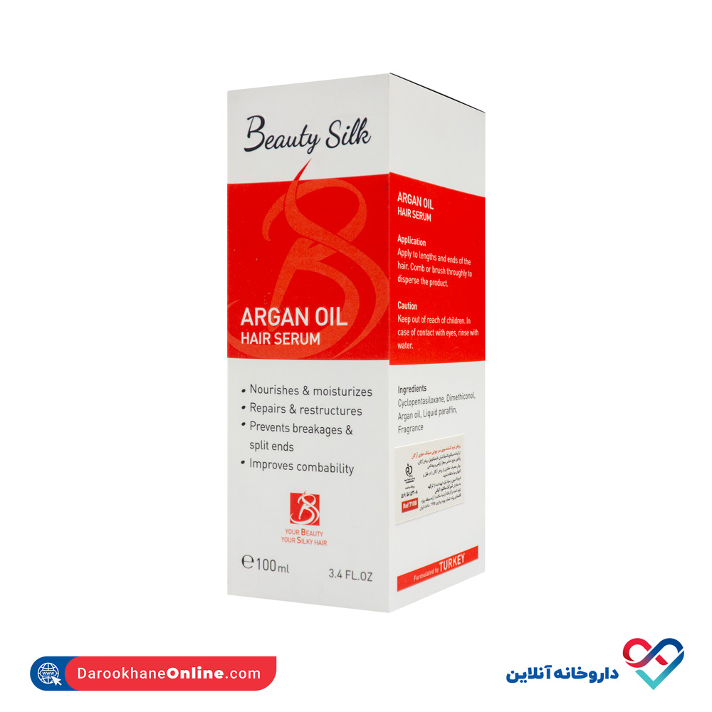 تصویر روغن نرم کننده موی سر بیوتی سیلک آرگان 100 میل 